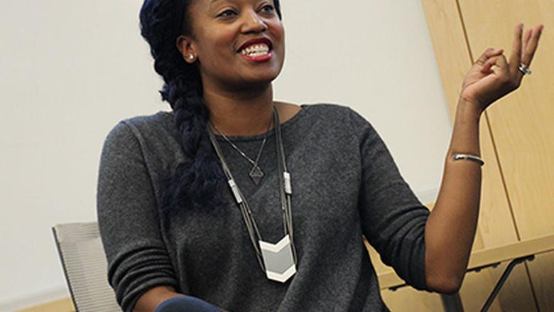 Aniyia Williams came to Berks to speak about entrepreneurship